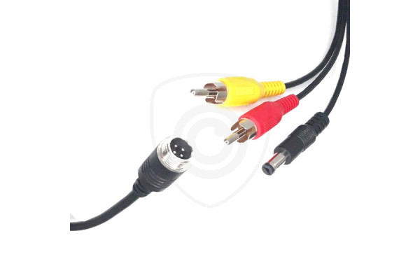 Redukcija s 4-PIN muški / 2x RCA muški + napajanje muški