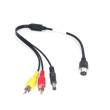 Redukcija s 4-PIN muški / 2x RCA muški + napajanje muški