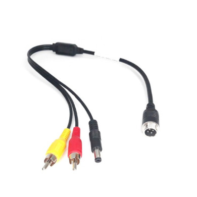 Redukcija s 4-PIN muški / 2x RCA muški + napajanje muški