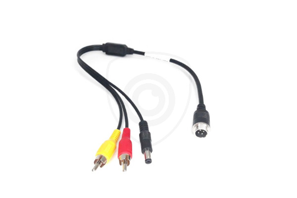 Redukcija s 4-PIN muški / 2x RCA muški + napajanje muški