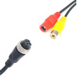 Redukcija 4-PIN ženski / 1x RCA ženski + napajanje ženski