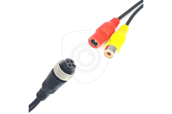 Redukcija 4-PIN ženski / 1x RCA ženski + napajanje ženski