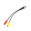 Redukcija 4-PIN ženski / 1x RCA ženski + napajanje ženski