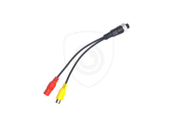 Redukcija 4-PIN ženski / 1x RCA ženski + napajanje ženski