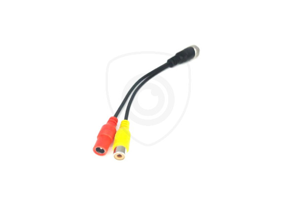Redukcija 4-PIN ženski / 1x RCA ženski + napajanje ženski