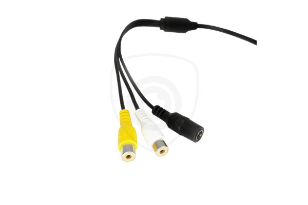 Redukcija 4-PIN ženski / 2x RCA ženski + napajanje ženski