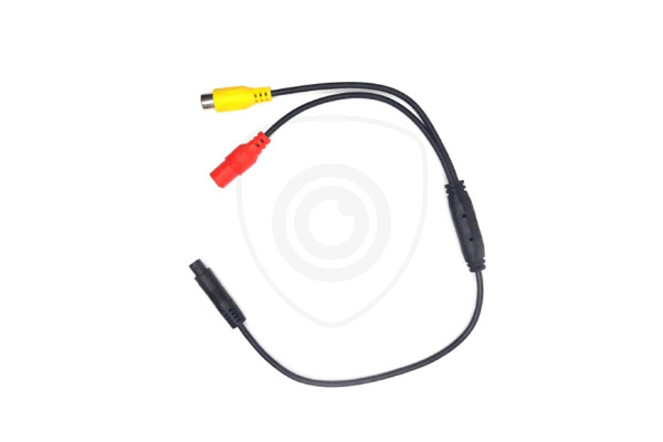 Redukcija s Mini 4-PIN muški na 1x RCA ženski + napajanje ženski