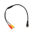 Redukcija 4-PIN muški / 2x RCA ženski + DC napajanje ženski