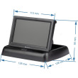 Preklopni monitor za auto 4.3″ za kamere za vožnju unatrag