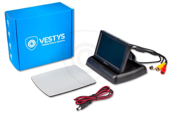 Preklopni monitor za auto 4.3″ za kamere za vožnju unatrag