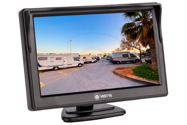 Samostojeći monitor za auto 5″ za povezivanje kamere za vožnju unatrag i videoplayera