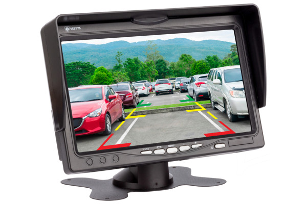 Samostojeći monitor za auto 7″ za povezivanje kamere za vožnju unatrag i videoplayera