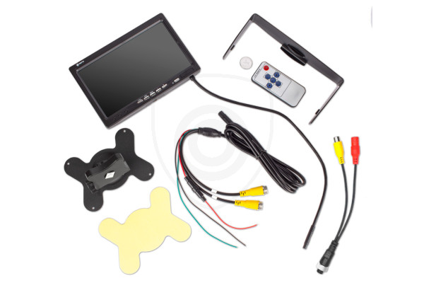 Samostojeći monitor za auto 7″ za povezivanje kamere za vožnju unatrag i videoplayera