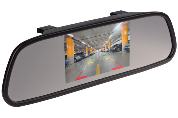 Monitor za auto u retrovizoru 5″ za rikverc kameru i prednju kameru