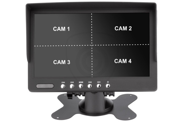 Samostojeći monitor za auto 7″ za prikaz 4 kamere