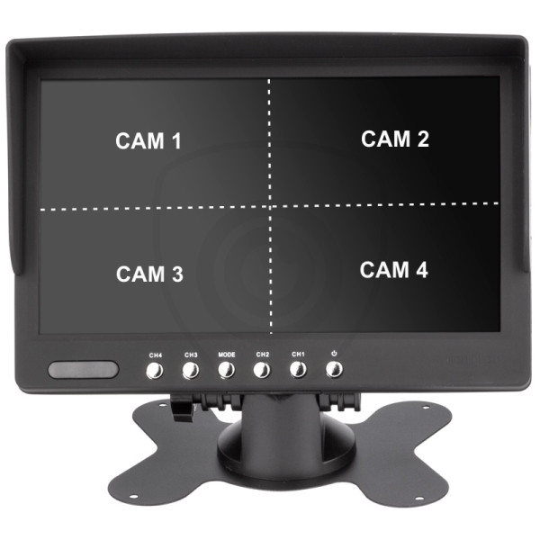 Upravljanje 7-inčnim Quad monitorom