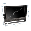 9″ stolni AHD 4-PIN monitor za auto za kamere za vožnju unatrag