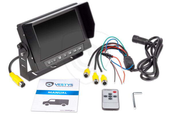 Vodootporni monitor za gospodarska vozila VESTYS WP AHD 7″