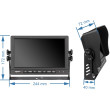Monitor za gospodarska vozila VESTYS AHD 9″ Quad