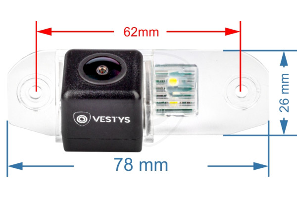 Rikverc kamera za Volvo S80, S40, XC60, XC70, XC90, C70, S60, V50, V60, V70, 2003, 2004, 2005, 2006, 2007, 2008, 2009, 2010, 2011, 2012, 2013, 2014, 2015
