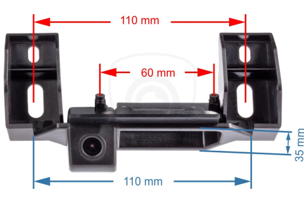 Kamera za vožnju unatrag Suzuki SX4, S-Cross u ručki stražnjih vrata automobila. 2006, 2007, 2008, 2009, 2010, 2011, 2012, 2013