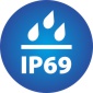 ikona koja prikazuje stupanj vodootpornosti kamere IP69